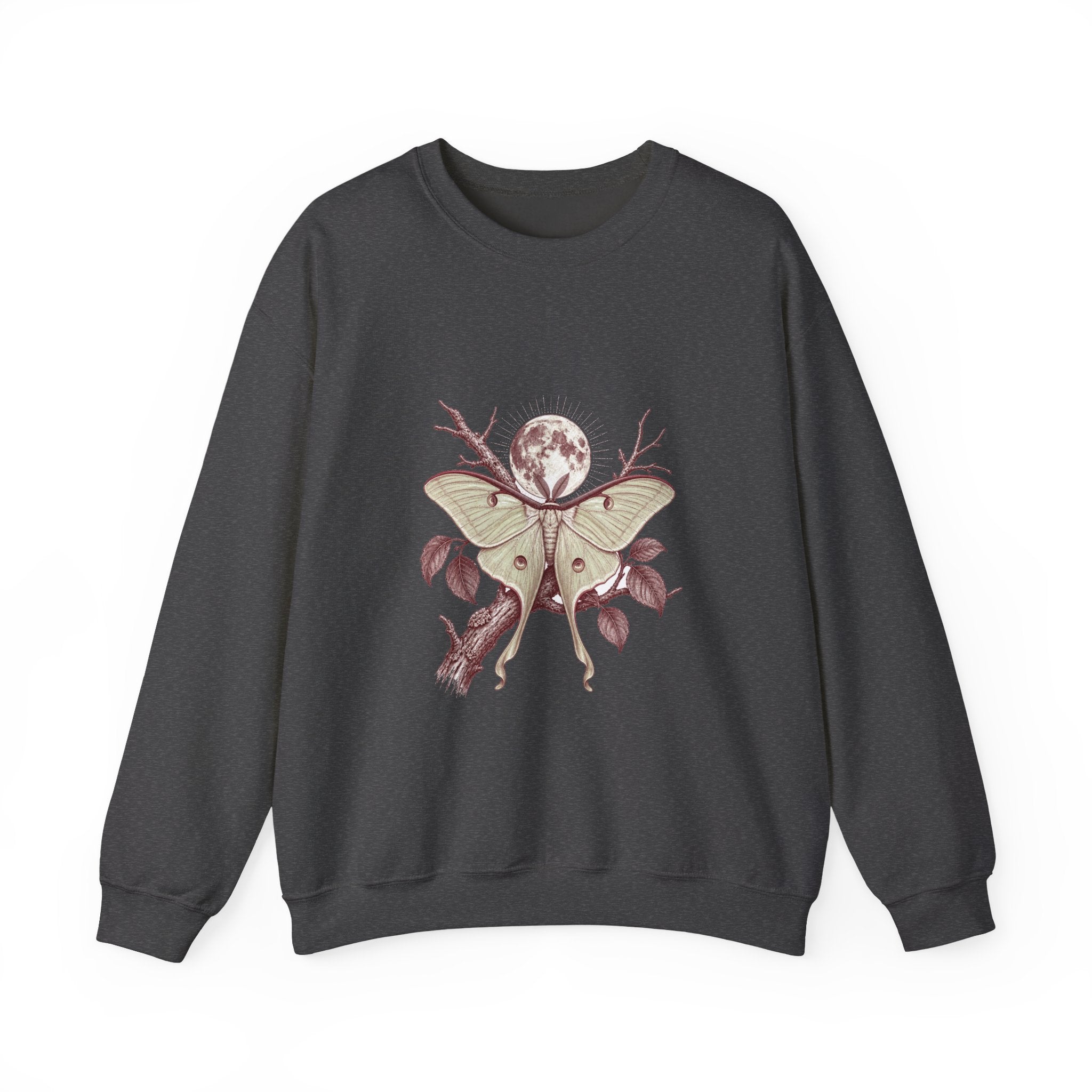 Matching Couple Sweatshirt - Butterfly & Moth Matching Couple Premium Fleece Sweatshirt Vintage Art His Hers Honeymoon Gift - Design B