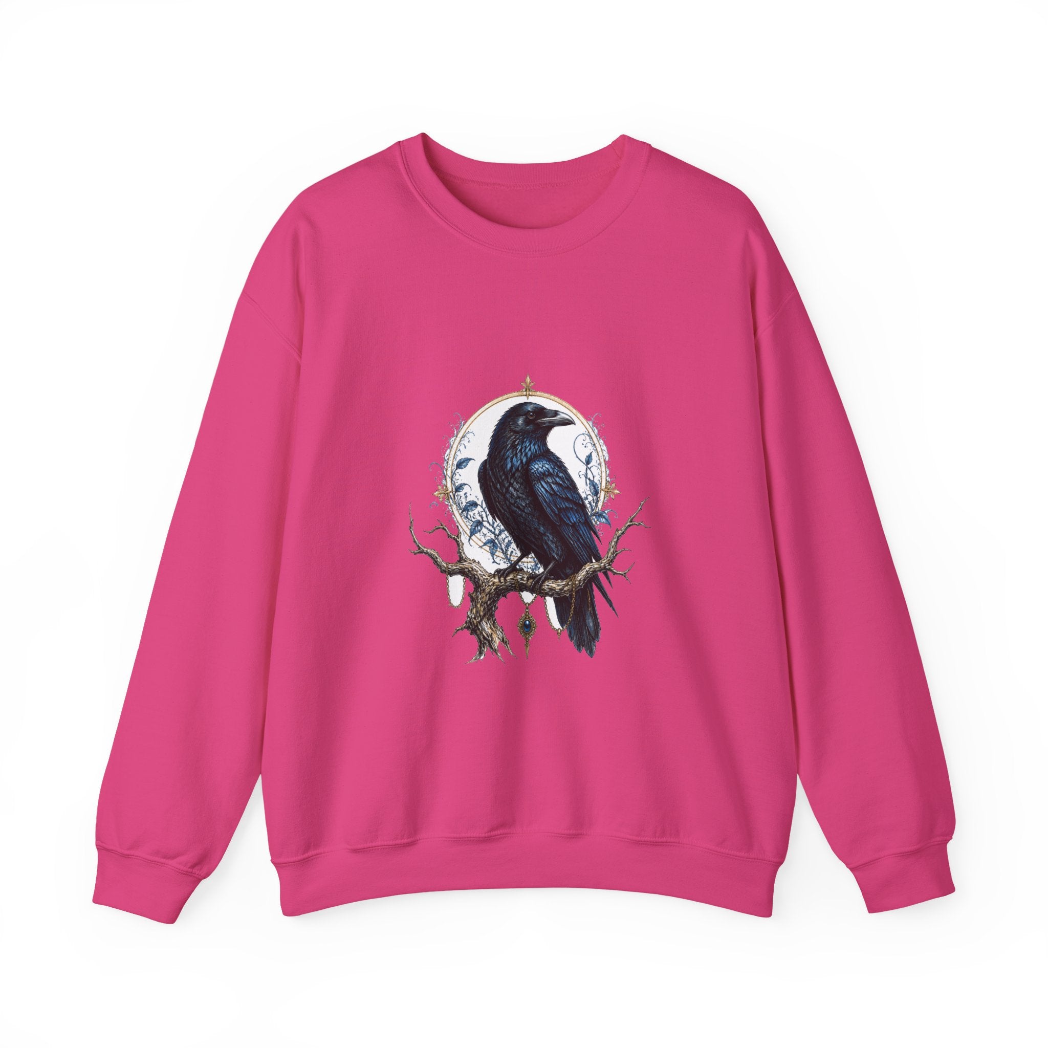 Matching Couple Sweatshirt - Raven & Swan Matching Couple Crewneck Sweatshirt Hand-Drawn Art His Hers Best Friend Gift - Design A