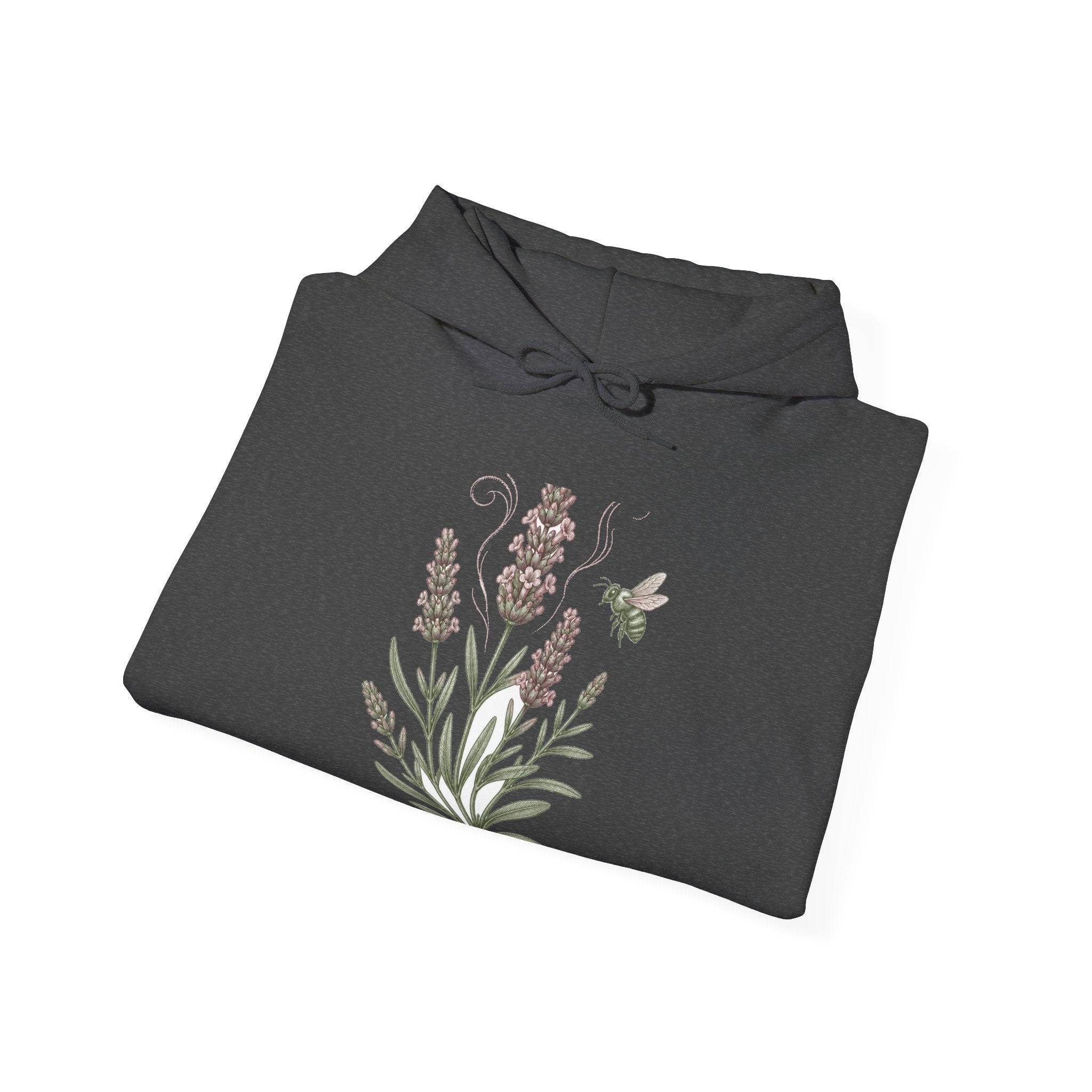 Matching Couple Sweatshirt - Lavender & Thistle Matching Couple Hooded Sweatshirt Vintage Art His Hers Wedding Gift - Design A