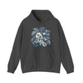 Matching Couple Sweatshirt - Olive Branch & Fig Matching Couple Hooded Sweatshirt Vintage Art His Hers Wedding Gift - Design B
