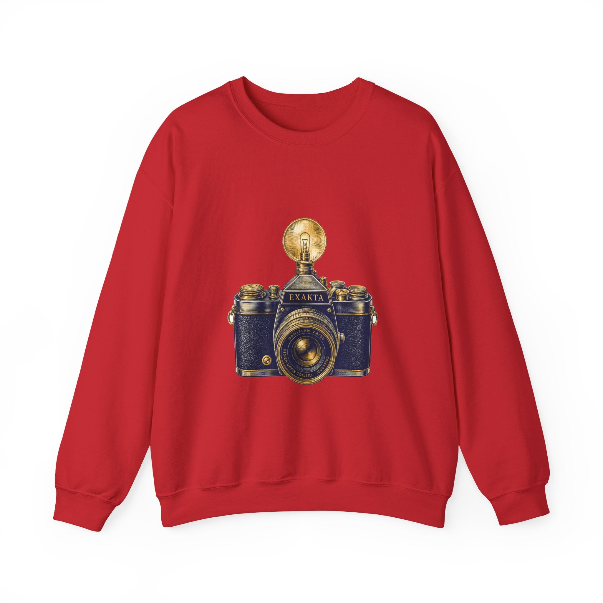 Matching Couple Sweatshirt - Camera & Film Matching Couple Premium Fleece Sweatshirt Vintage Art His Hers Honeymoon Gift - Design A