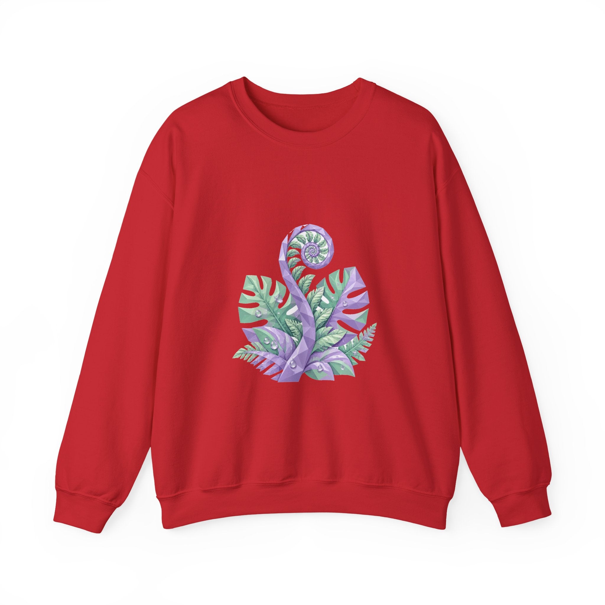 Matching Couple Sweatshirt - Desert & Rainforest Matching Couple Premium Fleece Sweatshirt Geometric Art His Hers Love Gift - Design B