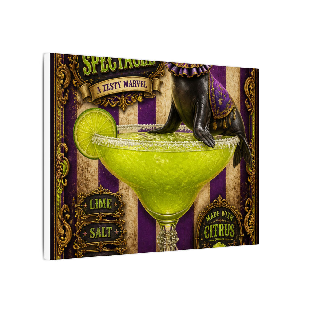 Margarita Balancing Seal Wall Art Canvas 16×20 Baroque Home Office Decor Maximalist Print