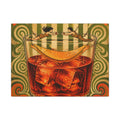 Negroni Trapeze Act Wall Art Canvas 24×36 Psychedelic Dining Room Decor Maximalist Print