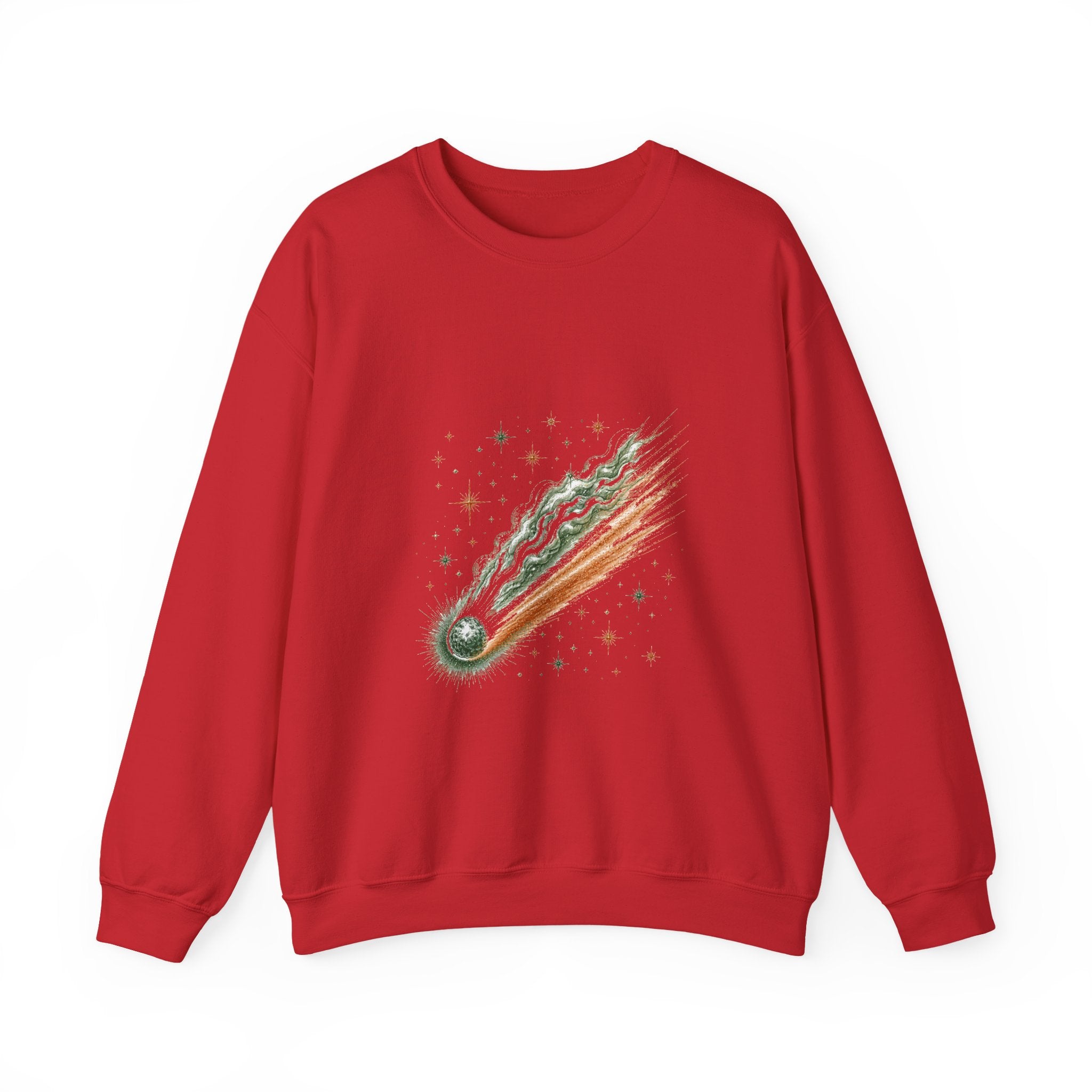 Matching Couple Sweatshirt - Comet & Asteroid Matching Couple Crewneck Sweatshirt Hand-Drawn Art His Hers Best Friend Gift - Design A