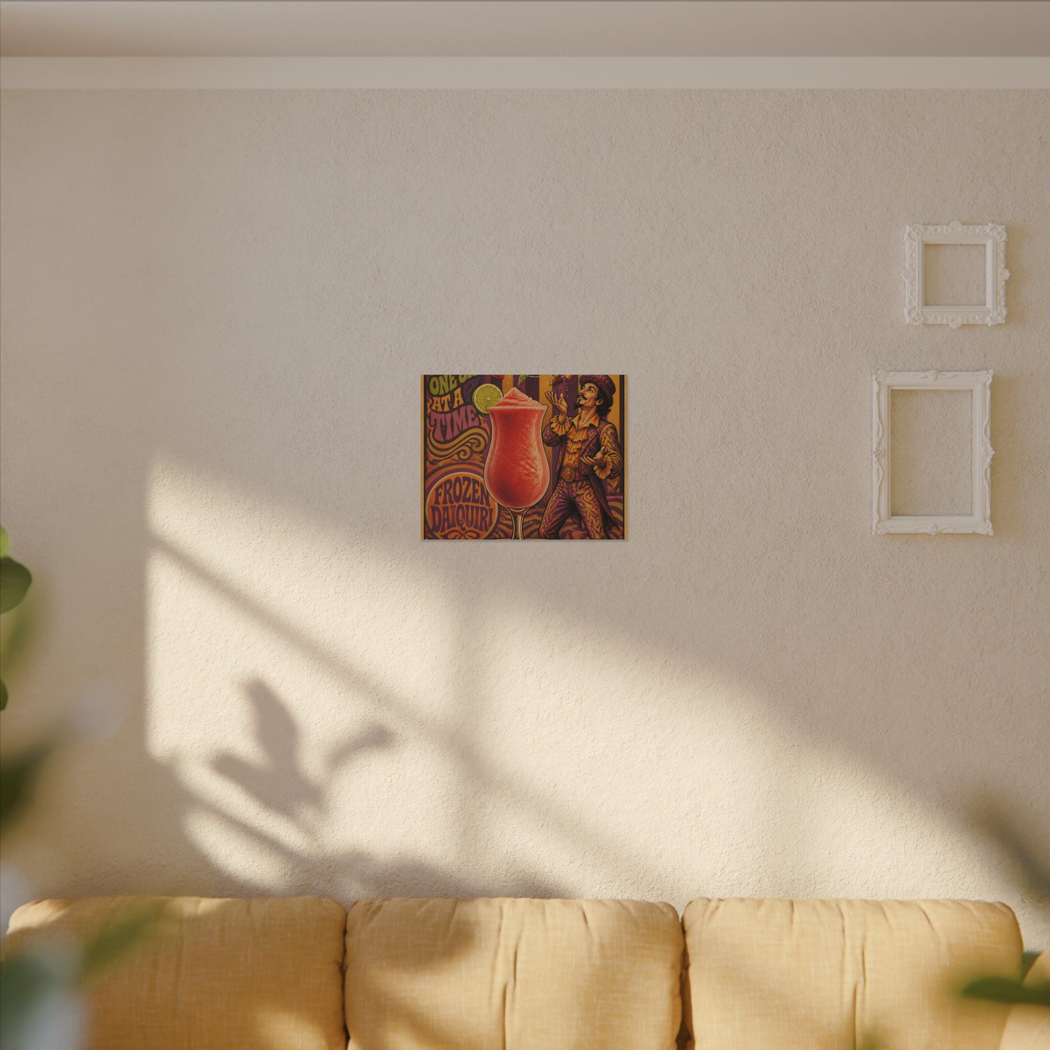 Daiquiri Fruit Juggler Wall Art Canvas 24×36 Psychedelic Dining Room Decor Maximalist Print