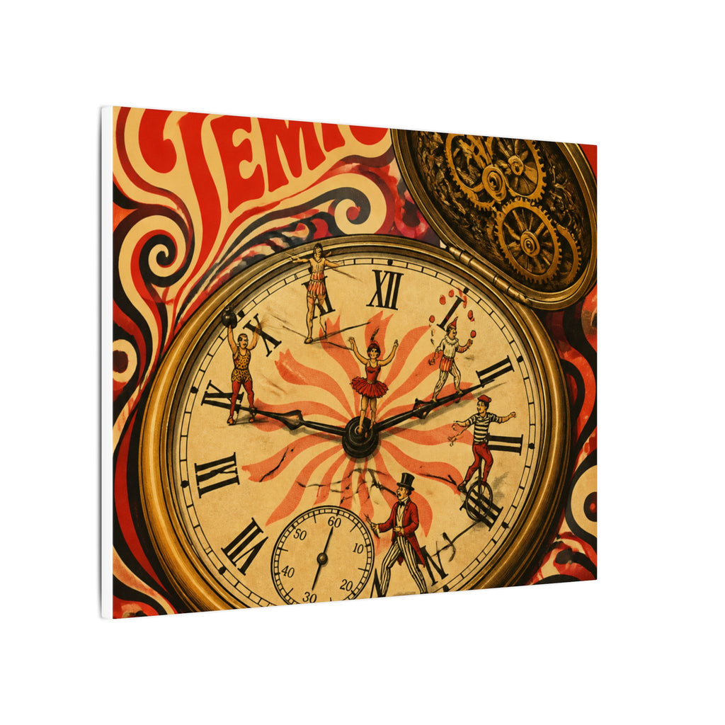 Pocket Watch Performers Wall Art Canvas 16×20 Psychedelic Cafe Decor Maximalist Print