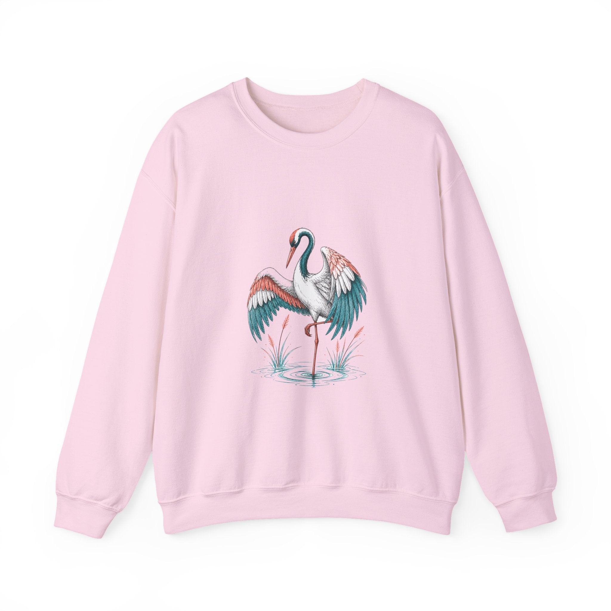 Matching Couple Sweatshirt - Tiger & Crane Matching Couple Comfort Colors Crew Hand-Drawn Art His Hers Anniversary Gift - Design B