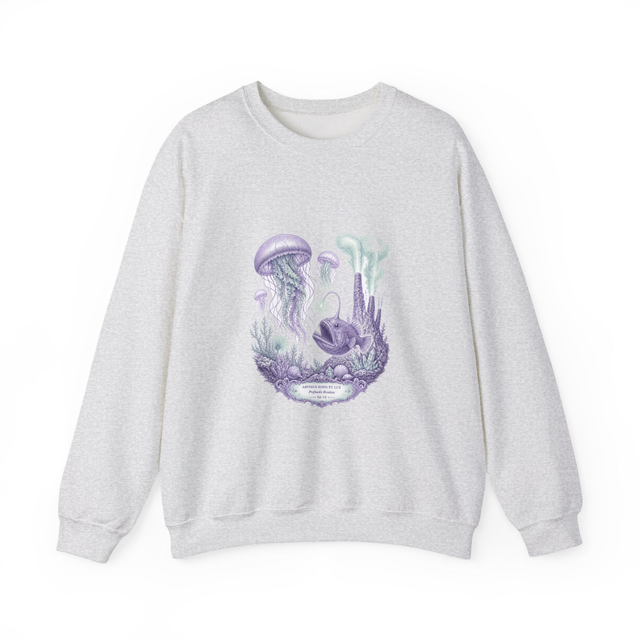 Matching Couple Sweatshirt - Coral Reef & Deep Sea Matching Couple Comfort Colors Crew Vintage Art His Hers Honeymoon Gift - Design B