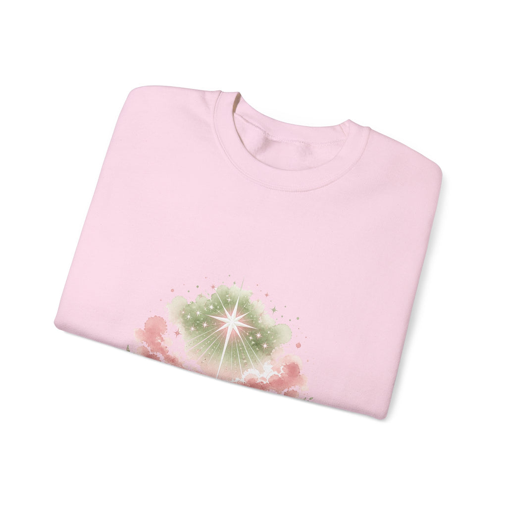 Matching Couple Sweatshirt - Evening & Morning Star Matching Couple Comfort Colors Crew Watercolor Art His Hers Birthday Gift - Design B