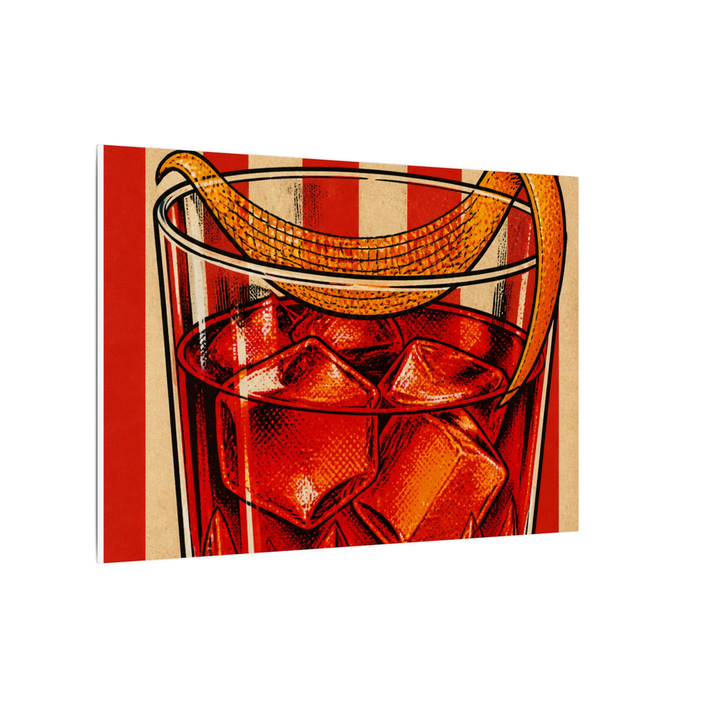 Negroni Trapeze Act Wall Art Canvas 16×20 Pop Art Living Room Decor Maximalist Print
