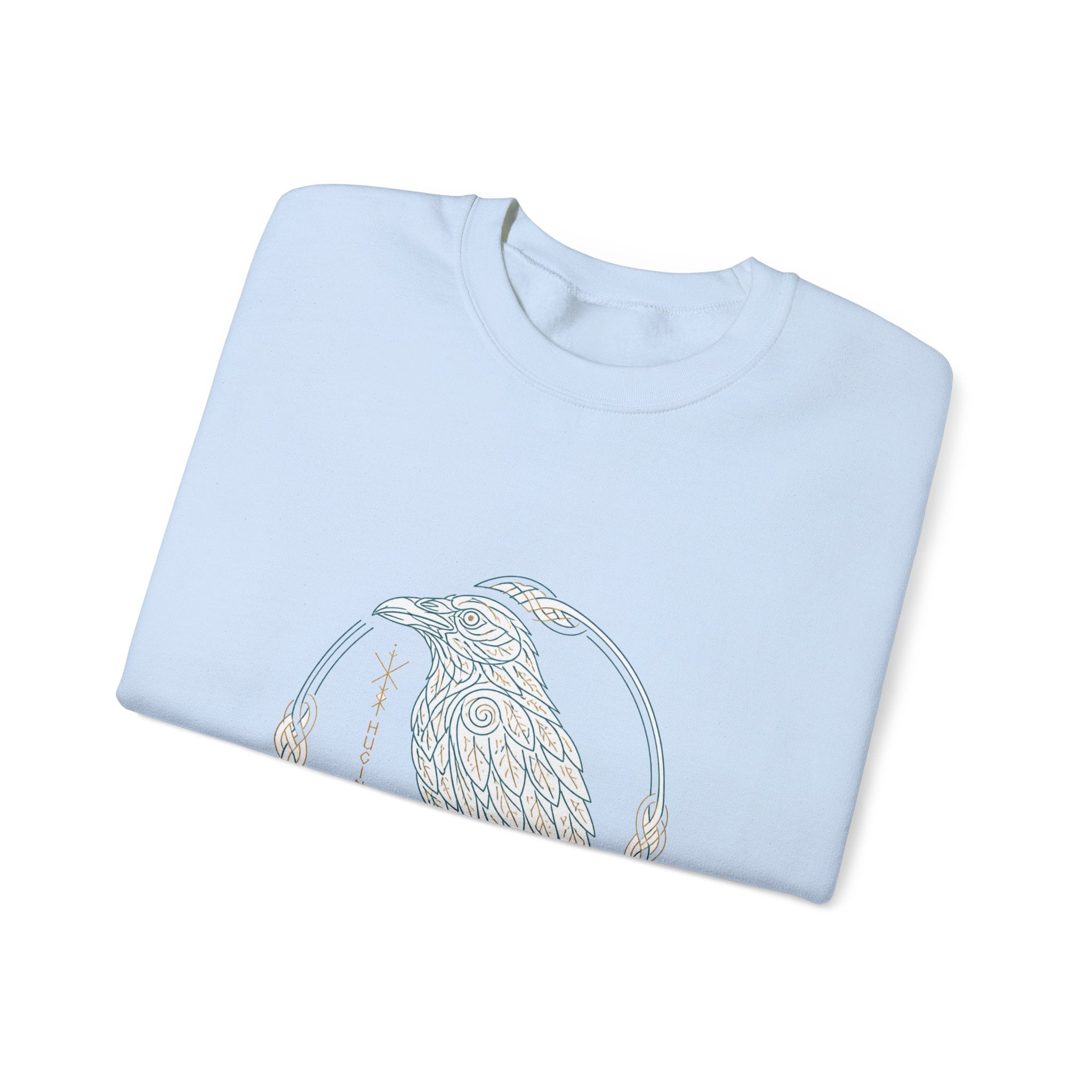 Matching Couple Sweatshirt - Huginn & Muninn Matching Couple Comfort Colors Crew Minimalist Art His Hers Christmas Gift - Design A