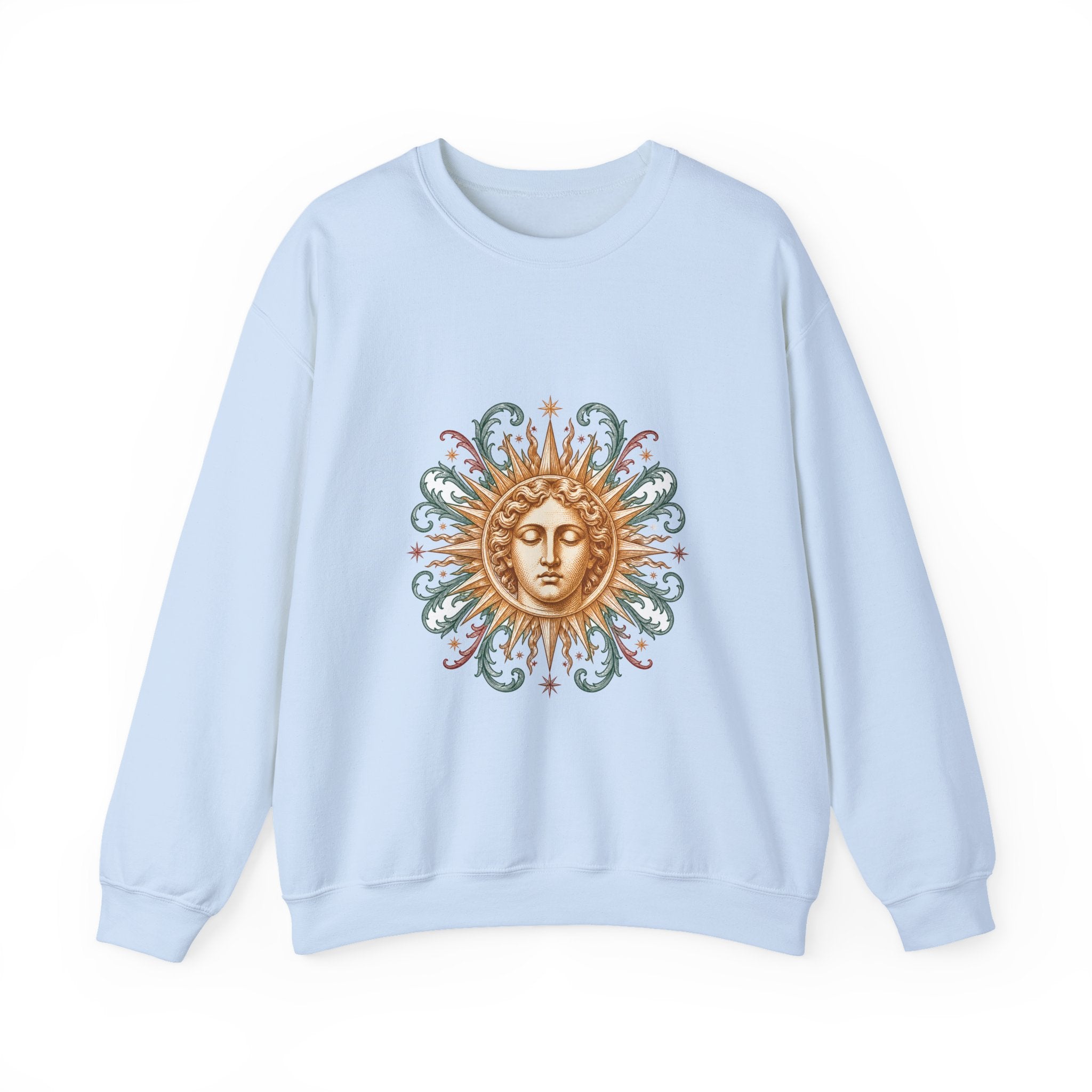 Matching Couple Sweatshirt - Helios & Selene Matching Couple Comfort Colors Crew Vintage Art His Hers Honeymoon Gift - Design A