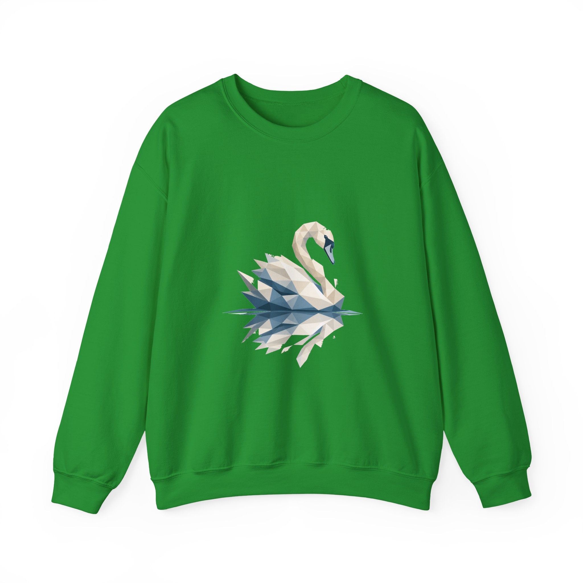 Matching Couple Sweatshirt - Raven & Swan Matching Couple Comfort Colors Crew Geometric Art His Hers Love Gift - Design B