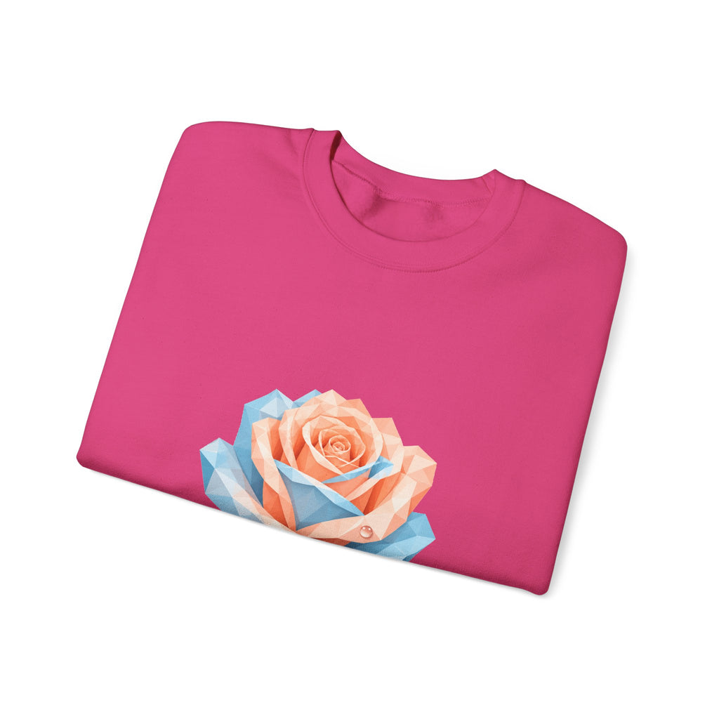 Matching Couple Sweatshirt - Rose & Thorn Matching Couple Comfort Colors Crew Geometric Art His Hers Love Gift - Design A