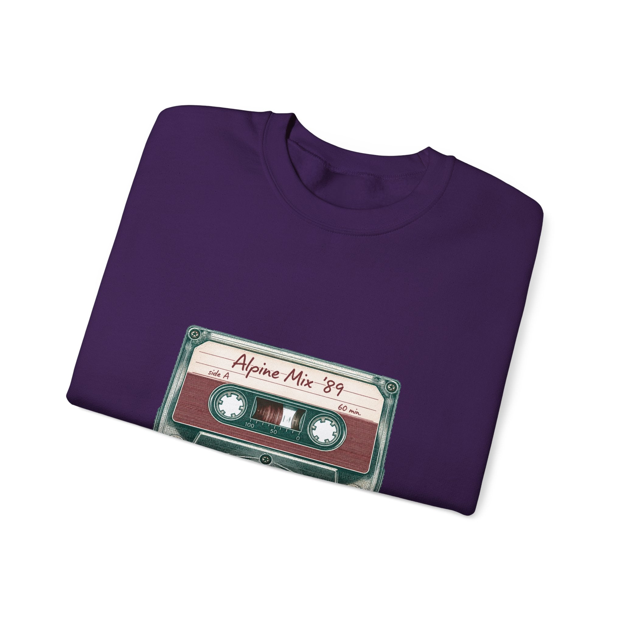 Matching Couple Sweatshirt - Vinyl & Cassette Matching Couple Crewneck Sweatshirt Vintage Art His Hers Wedding Gift - Design B