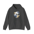 Matching Couple Sweatshirt - Compass North & South Matching Couple Hooded Sweatshirt Watercolor Art His Hers Engagement Gift - Design B