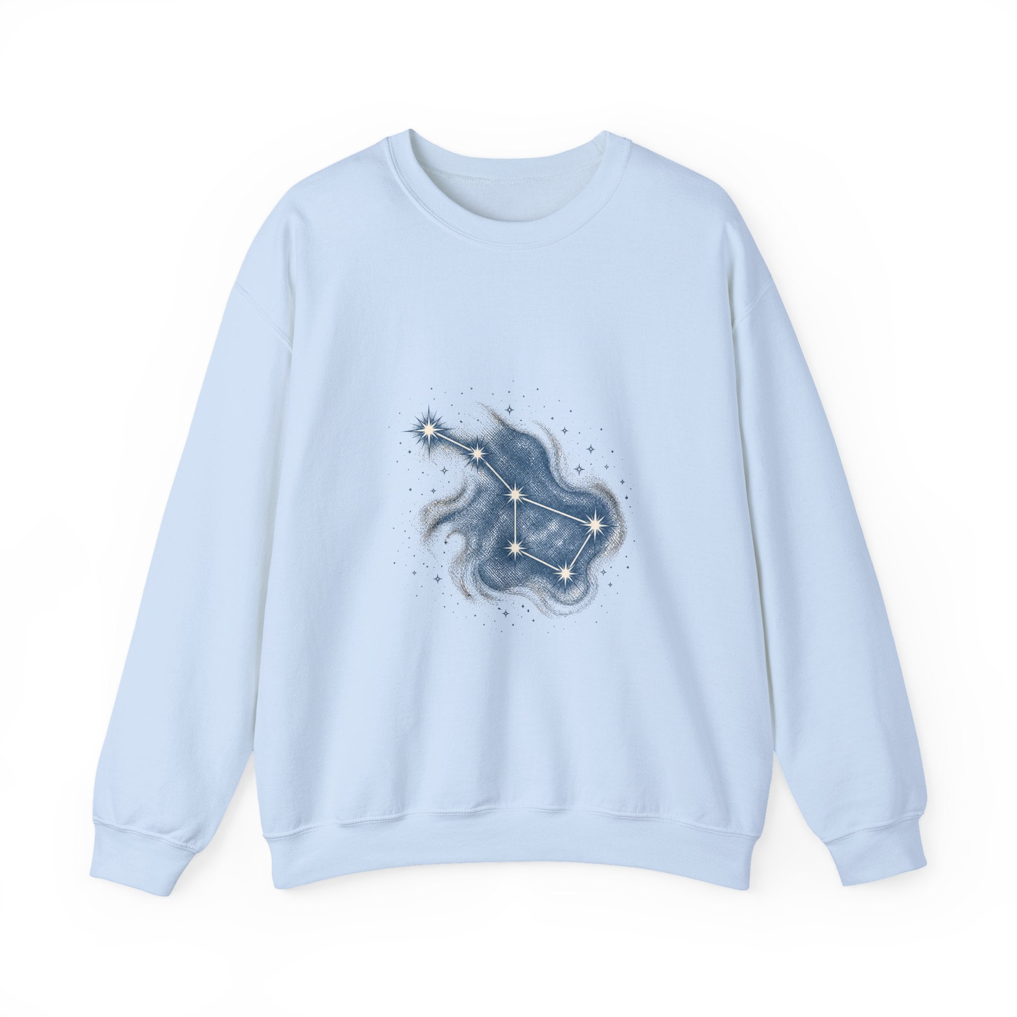 Matching Couple Sweatshirt - Big & Little Dipper Matching Couple Premium Fleece Sweatshirt Hand-Drawn Art His Hers Anniversary Gift - Design A