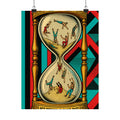 Hourglass Acrobats Wall Art Poster 24×36 Pop Art Restaurant Decor Maximalist Print