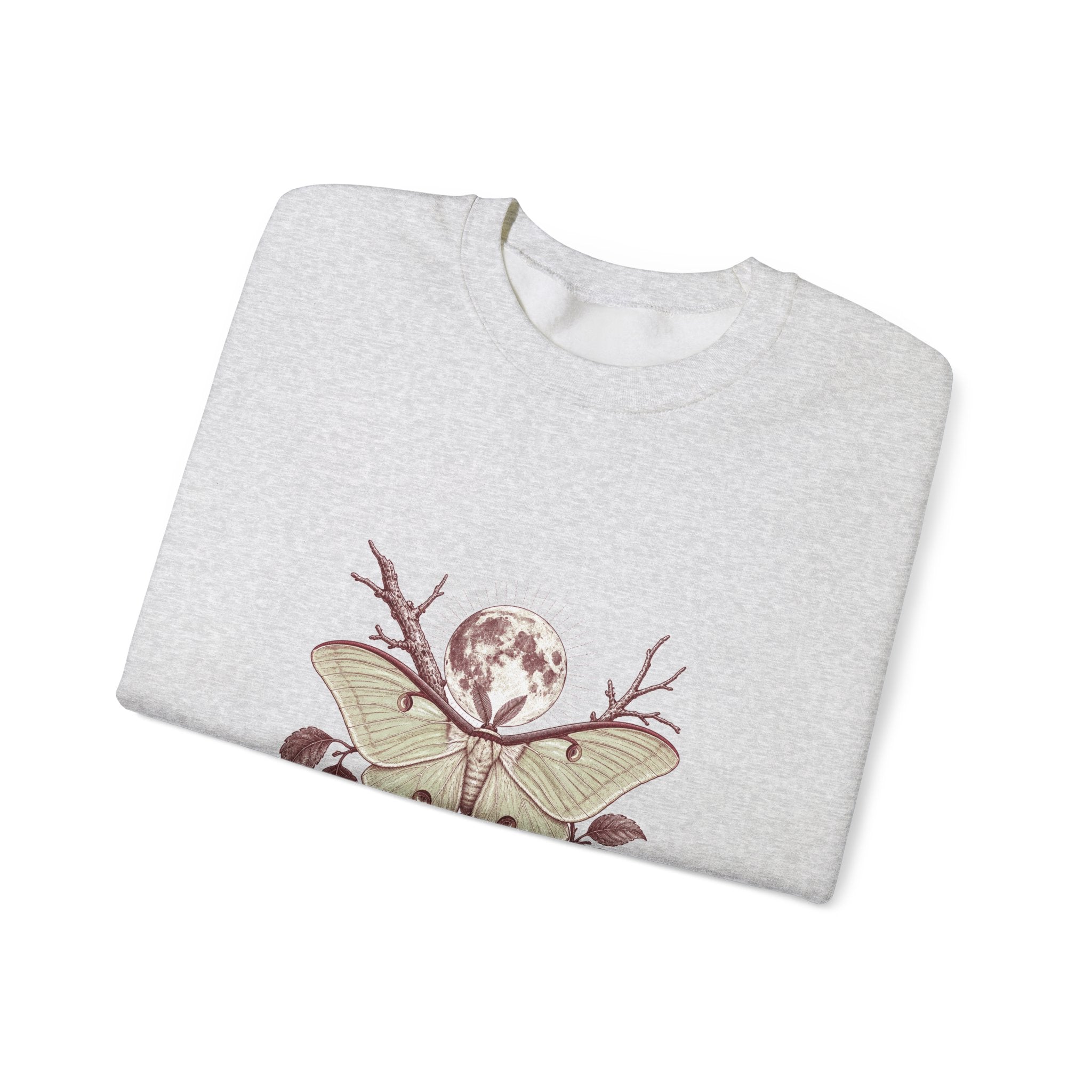 Matching Couple Sweatshirt - Butterfly & Moth Matching Couple Premium Fleece Sweatshirt Vintage Art His Hers Honeymoon Gift - Design B