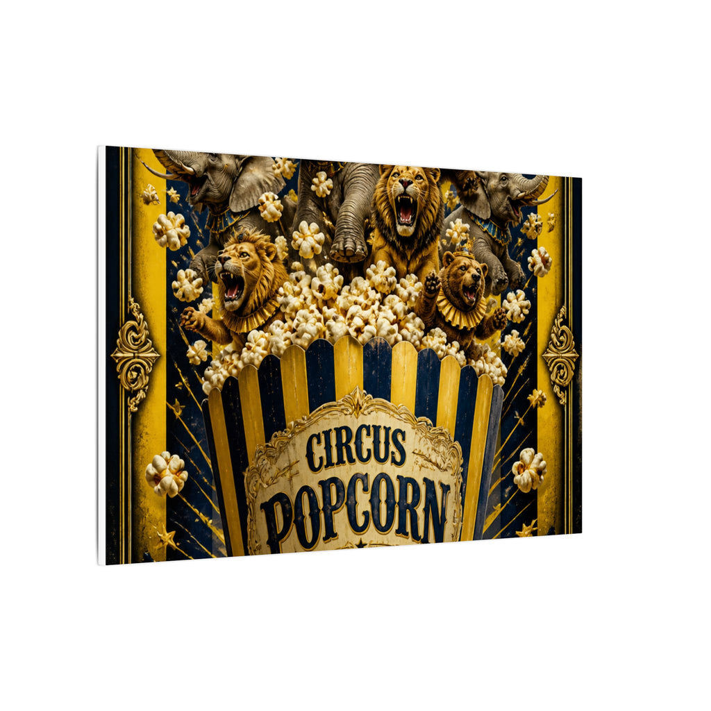 Popcorn Box Animals Wall Art Canvas 24×36 Baroque Studio Decor Maximalist Print