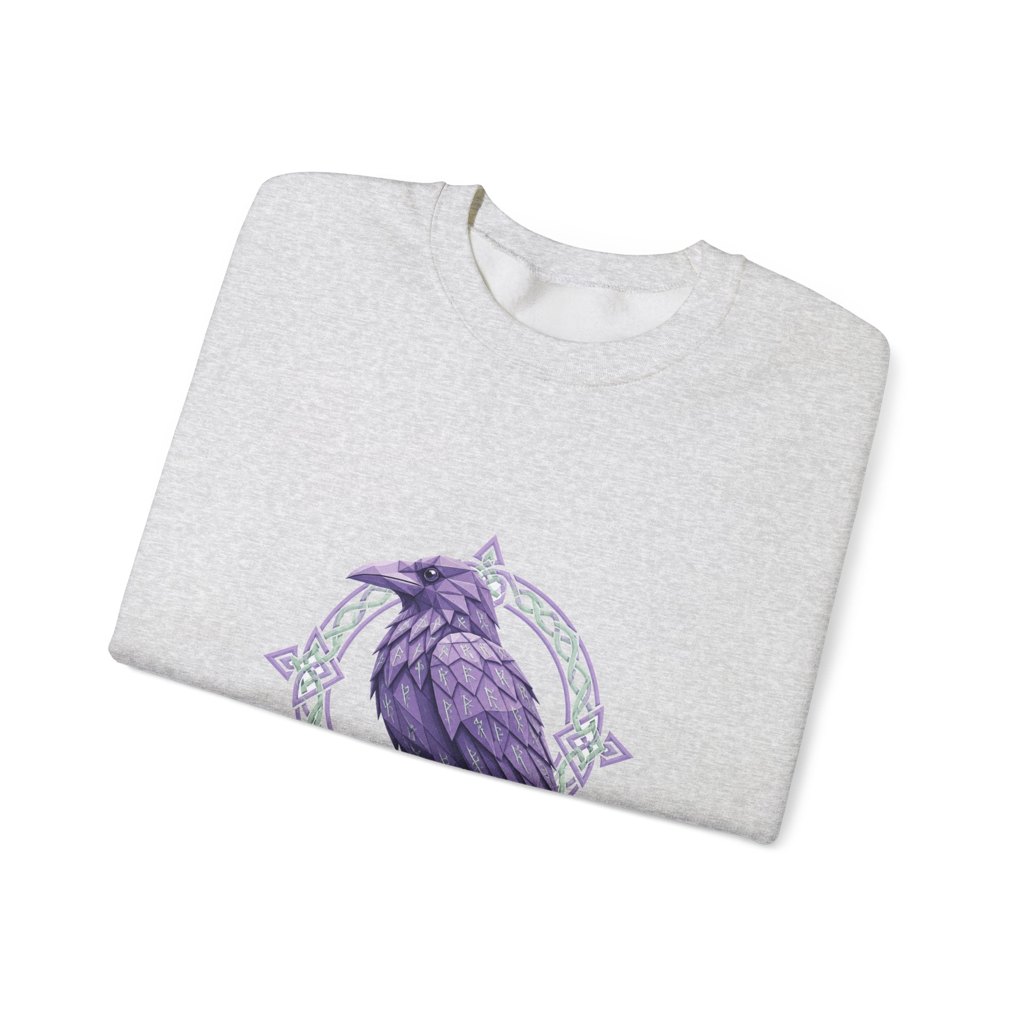 Matching Couple Sweatshirt - Huginn & Muninn Matching Couple Comfort Colors Crew Geometric Art His Hers Love Gift - Design B