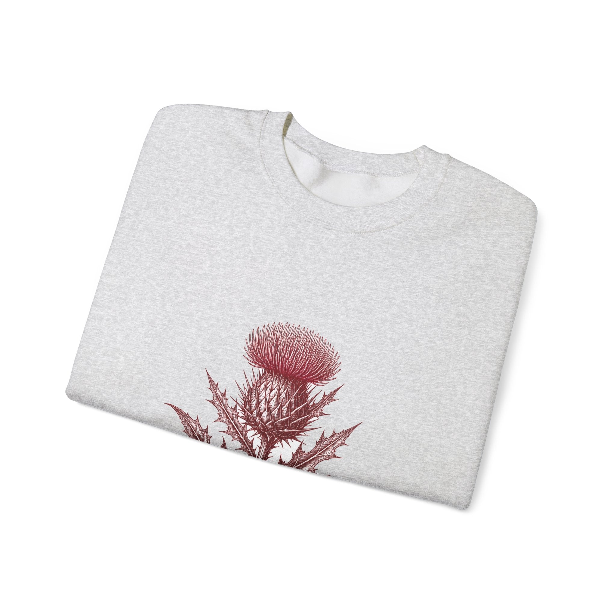 Matching Couple Sweatshirt - Lavender & Thistle Matching Couple Comfort Colors Crew Vintage Art His Hers Honeymoon Gift - Design B