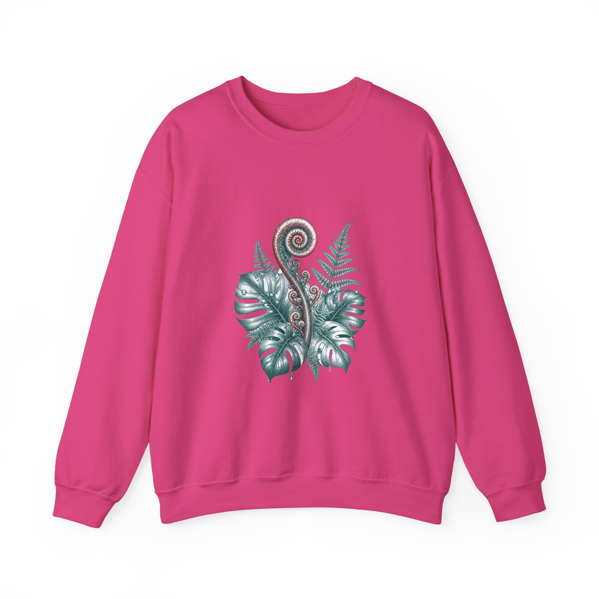 Matching Couple Sweatshirt - Desert & Rainforest Matching Couple Comfort Colors Crew Hand-Drawn Art His Hers Anniversary Gift - Design B