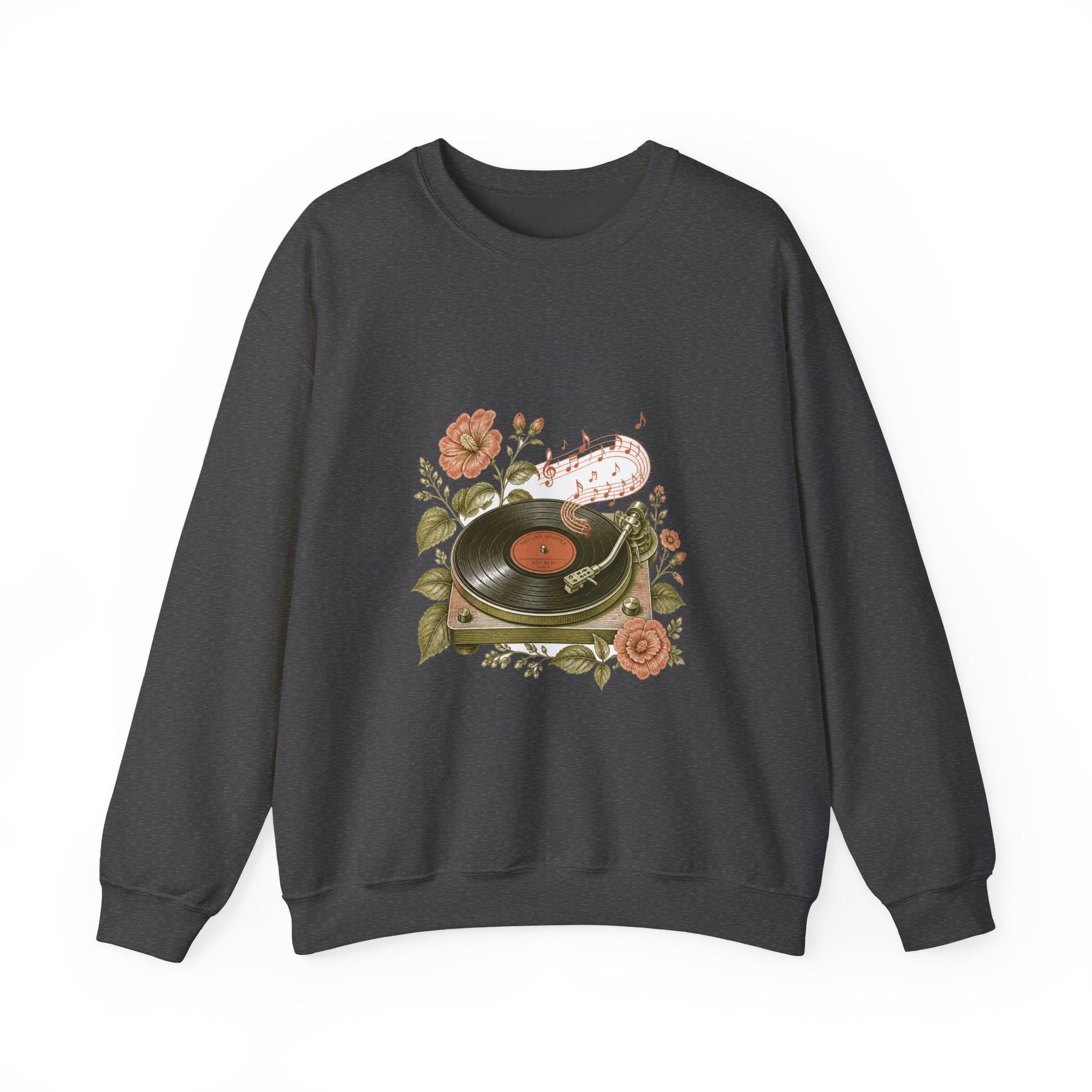 Matching Couple Sweatshirt - Vinyl & Cassette Matching Couple Premium Fleece Sweatshirt Vintage Art His Hers Honeymoon Gift - Design A