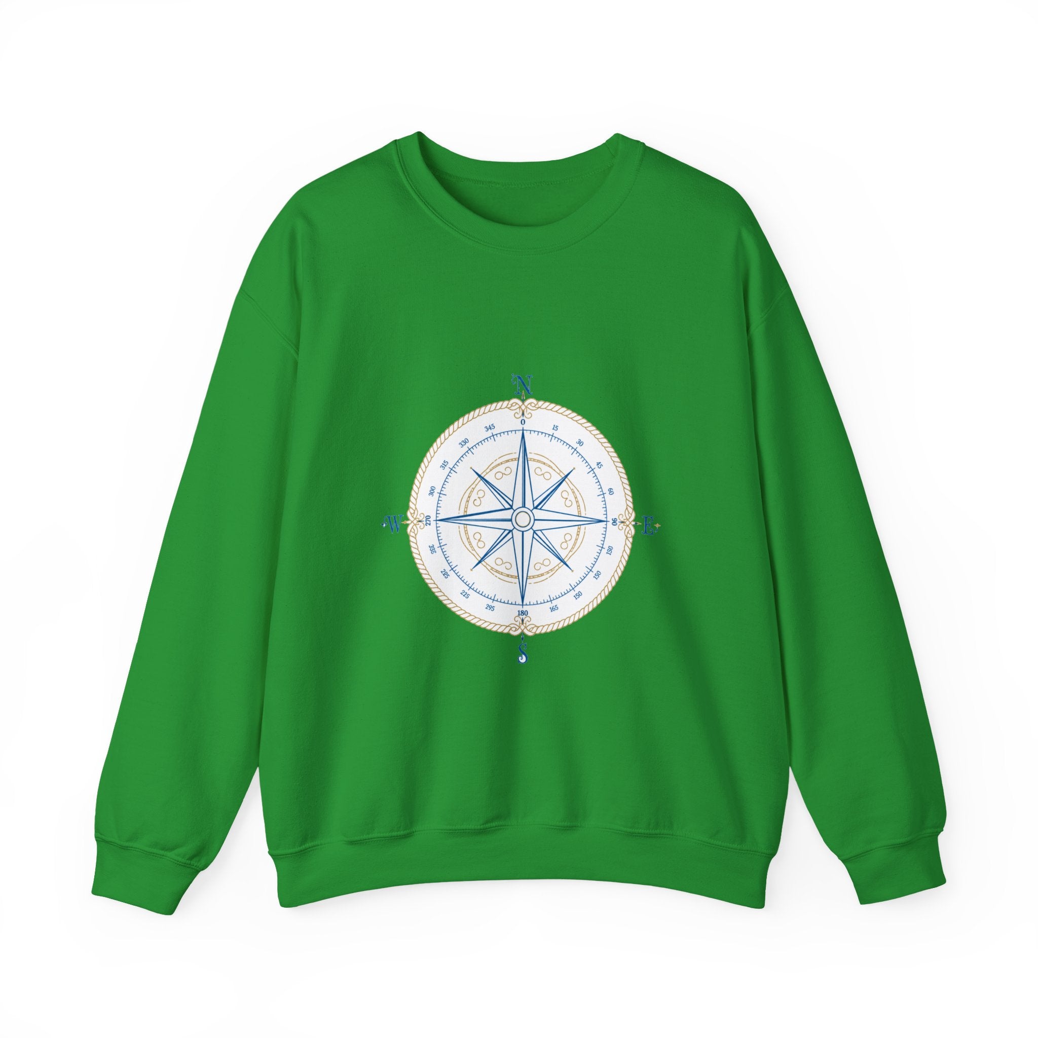 Matching Couple Sweatshirt - Compass North & South Matching Couple Premium Fleece Sweatshirt Minimalist Art His Hers Christmas Gift - Design A