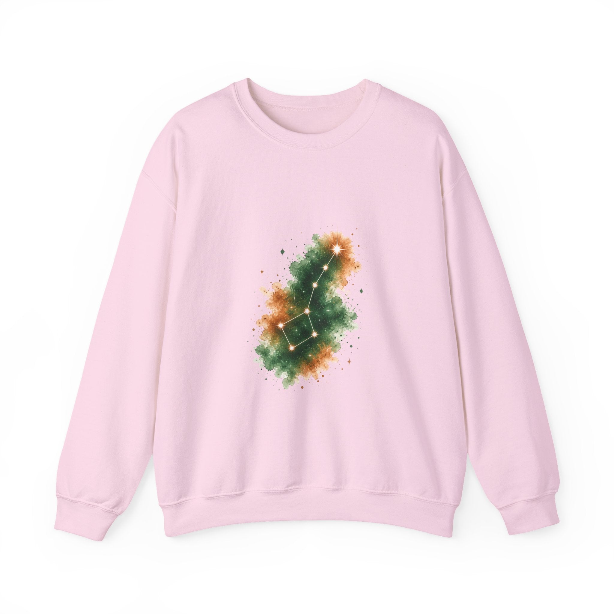Matching Couple Sweatshirt - Big & Little Dipper Matching Couple Crewneck Sweatshirt Watercolor Art His Hers Engagement Gift - Design B