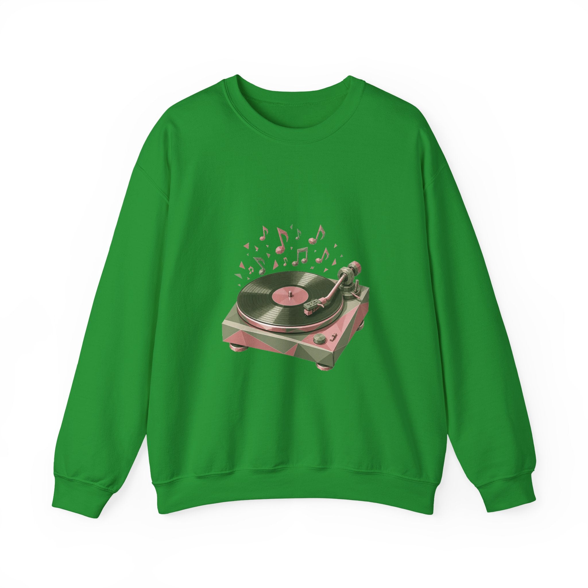 Matching Couple Sweatshirt - Vinyl & Cassette Matching Couple Comfort Colors Crew Geometric Art His Hers Love Gift - Design A