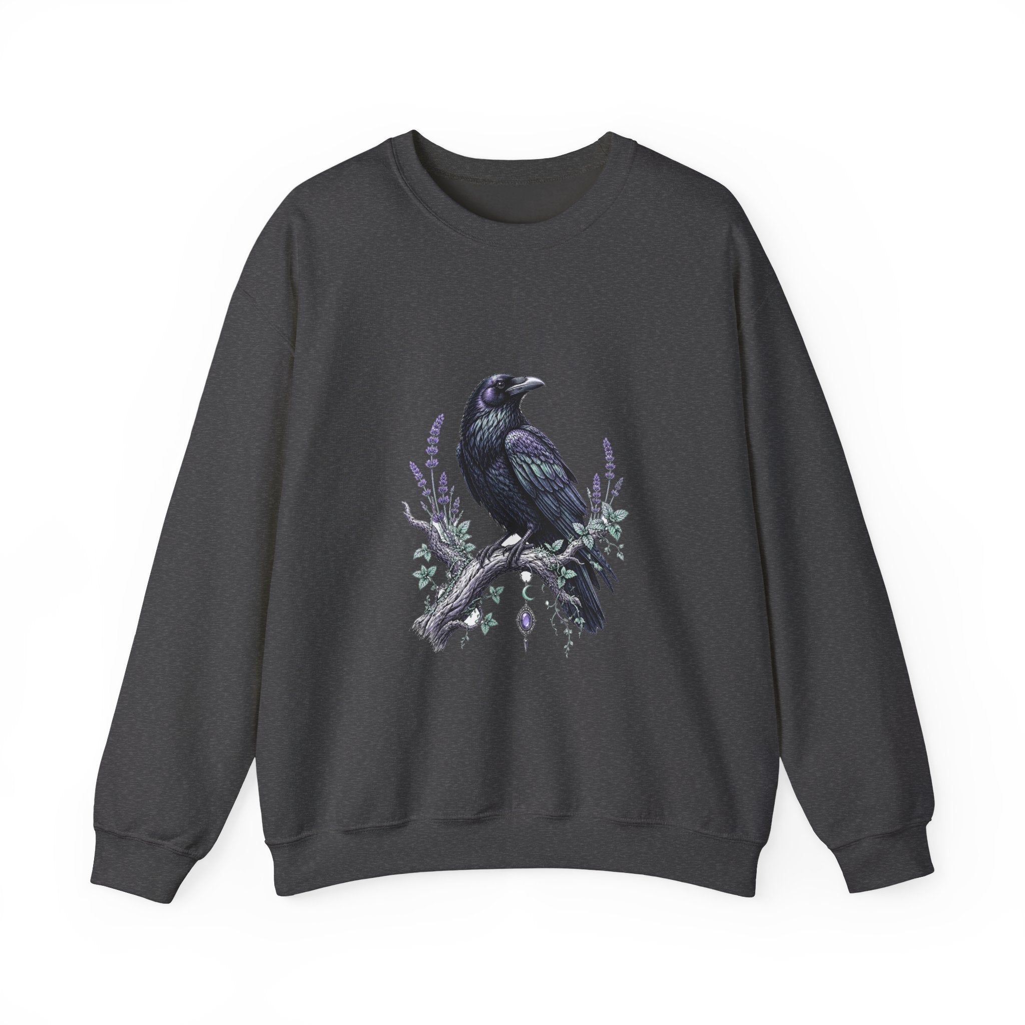 Matching Couple Sweatshirt - Raven & Swan Matching Couple Comfort Colors Crew Hand-Drawn Art His Hers Anniversary Gift - Design A