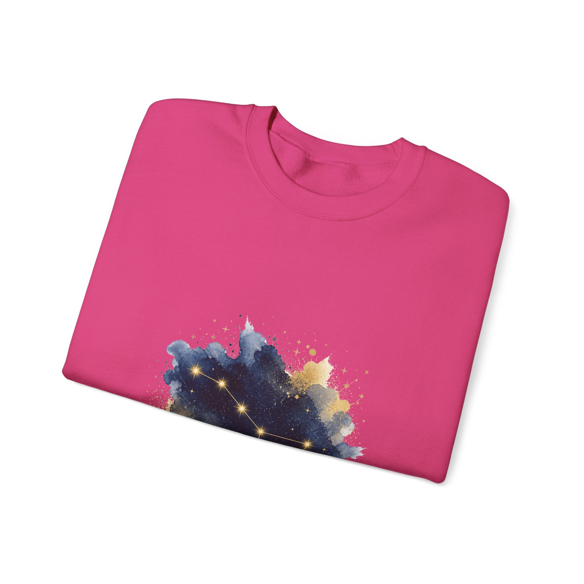 Matching Couple Sweatshirt - Big & Little Dipper Matching Couple Comfort Colors Crew Watercolor Art His Hers Birthday Gift - Design A