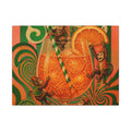 Aperol Spritz Monkeys Wall Art Canvas 16×20 Psychedelic Cafe Decor Maximalist Print