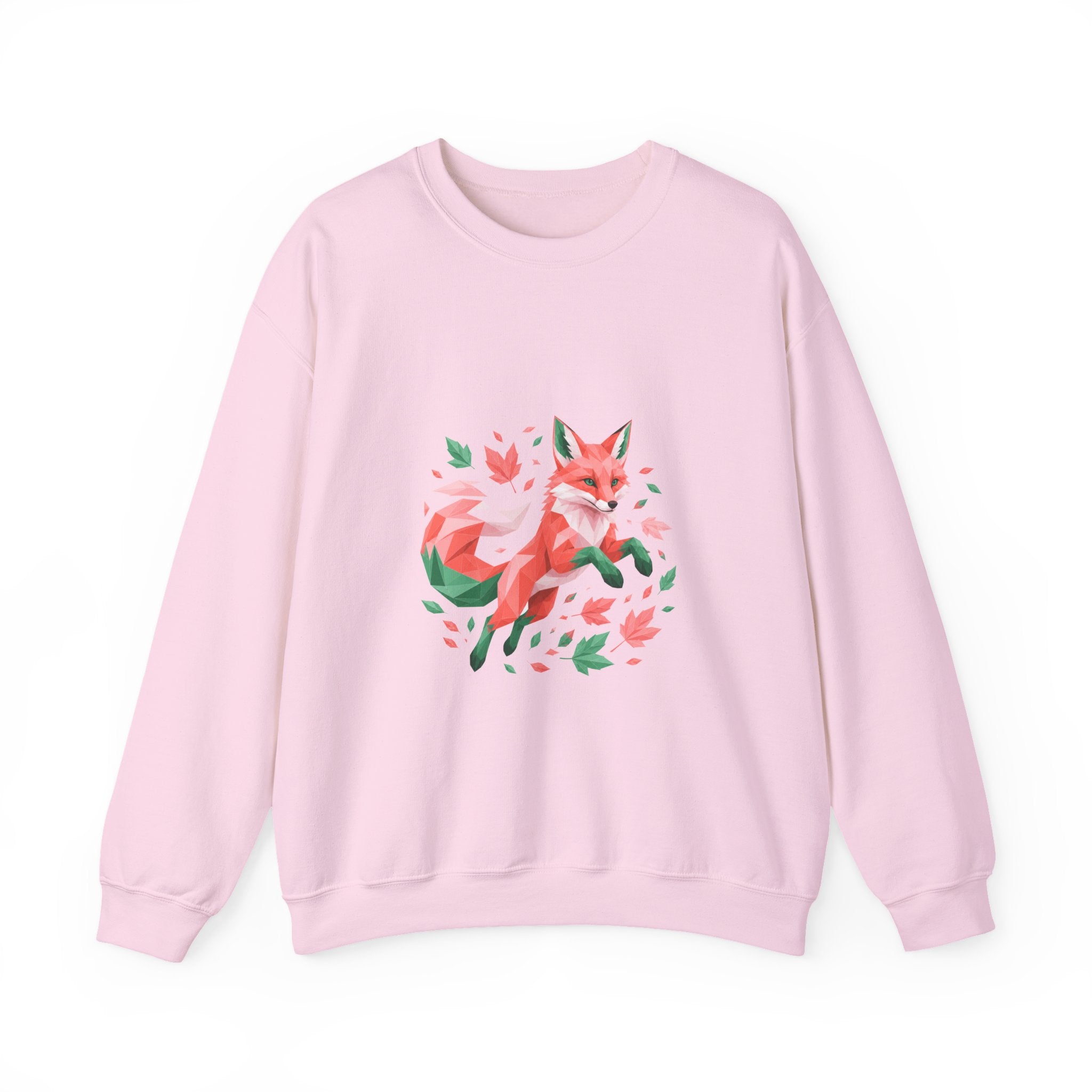 Matching Couple Sweatshirt - Fox & Rabbit Matching Couple Premium Fleece Sweatshirt Geometric Art His Hers Love Gift - Design A