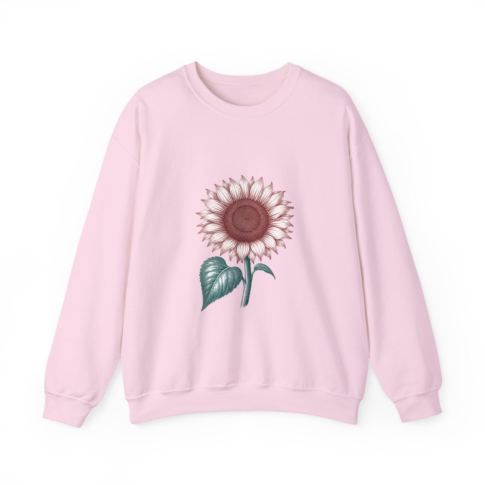 Matching Couple Sweatshirt - Sunflower & Moonflower Matching Couple Premium Fleece Sweatshirt Vintage Art His Hers Honeymoon Gift - Design A