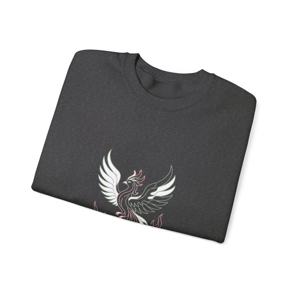 Matching Couple Sweatshirt - Dragon & Phoenix Matching Couple Premium Fleece Sweatshirt Minimalist Art His Hers Christmas Gift - Design B