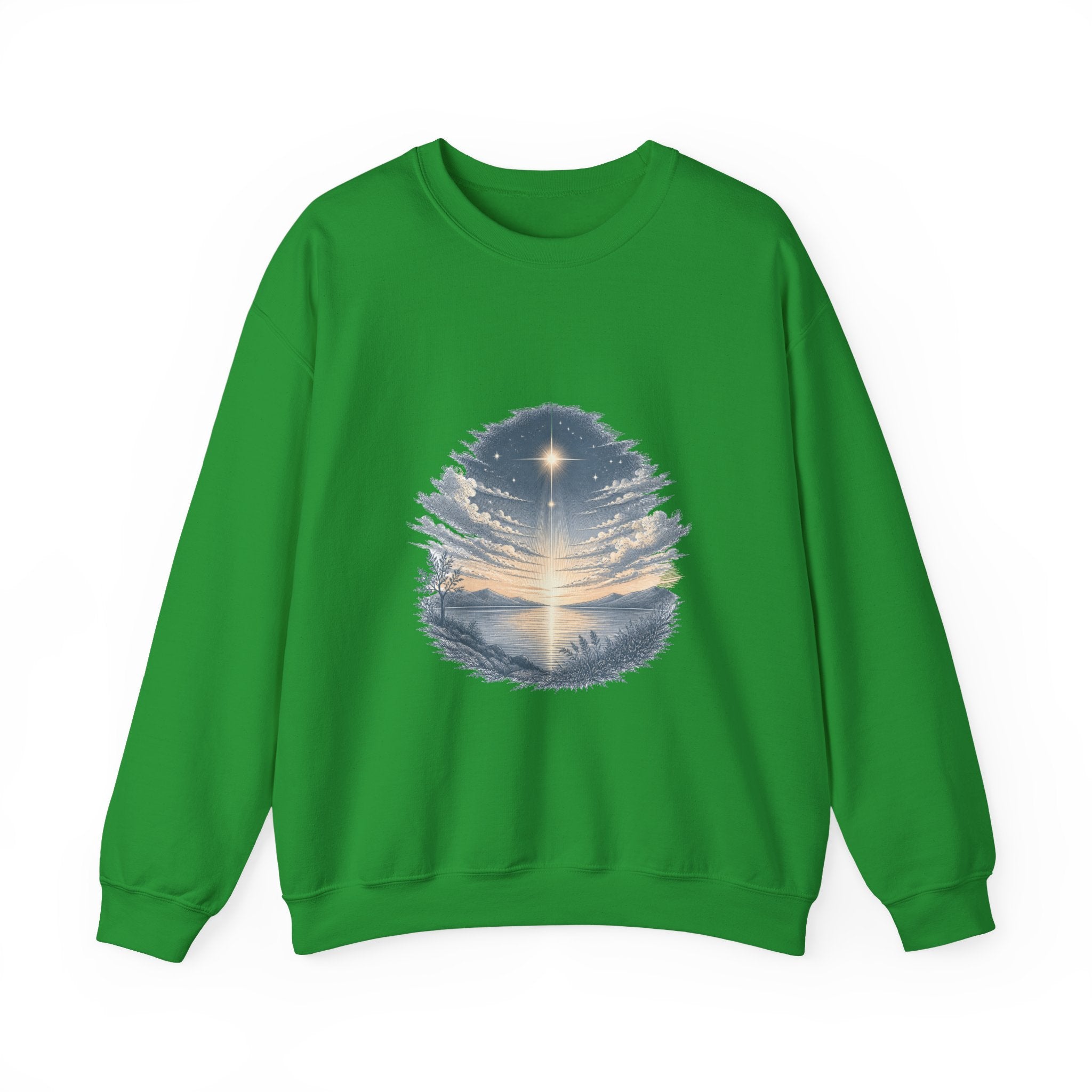 Matching Couple Sweatshirt - Evening & Morning Star Matching Couple Crewneck Sweatshirt Hand-Drawn Art His Hers Best Friend Gift - Design A