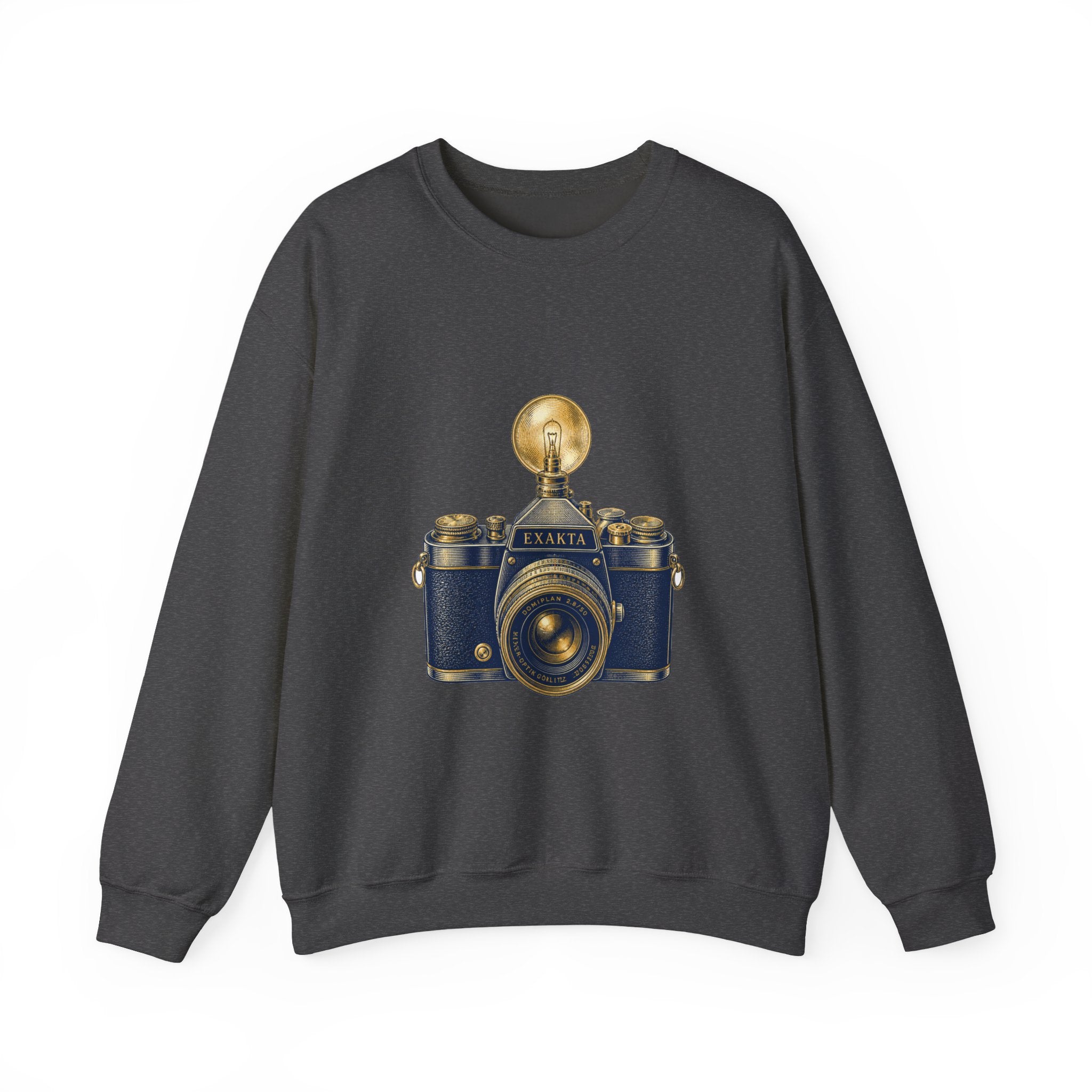 Matching Couple Sweatshirt - Camera & Film Matching Couple Premium Fleece Sweatshirt Vintage Art His Hers Honeymoon Gift - Design A
