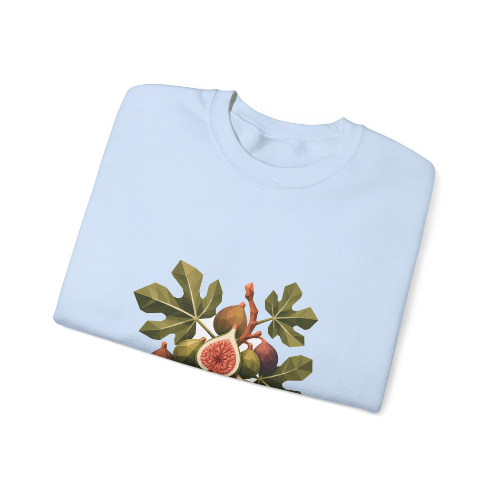 Matching Couple Sweatshirt - Olive Branch & Fig Matching Couple Premium Fleece Sweatshirt Geometric Art His Hers Love Gift - Design B