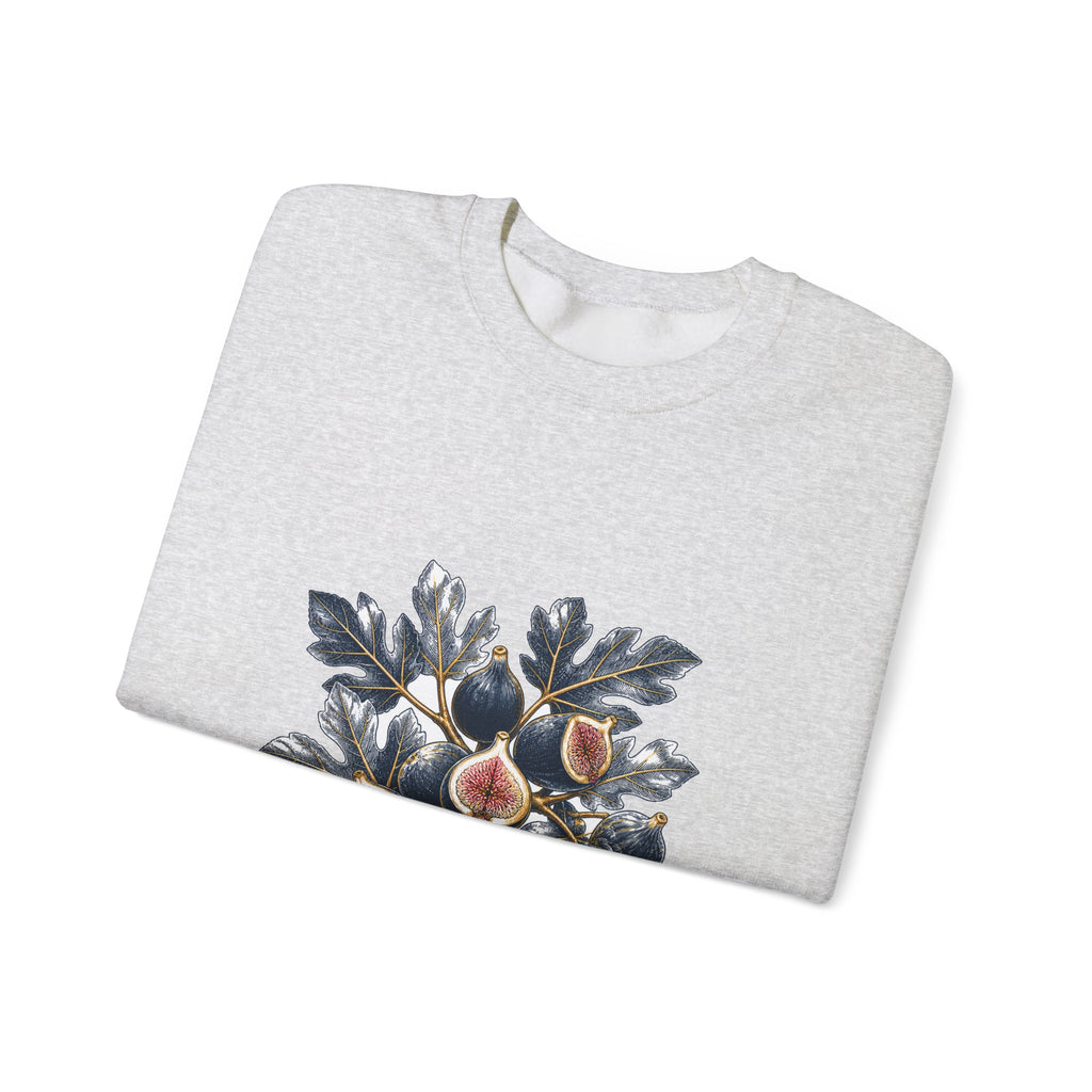 Matching Couple Sweatshirt - Olive Branch & Fig Matching Couple Crewneck Sweatshirt Hand-Drawn Art His Hers Best Friend Gift - Design B