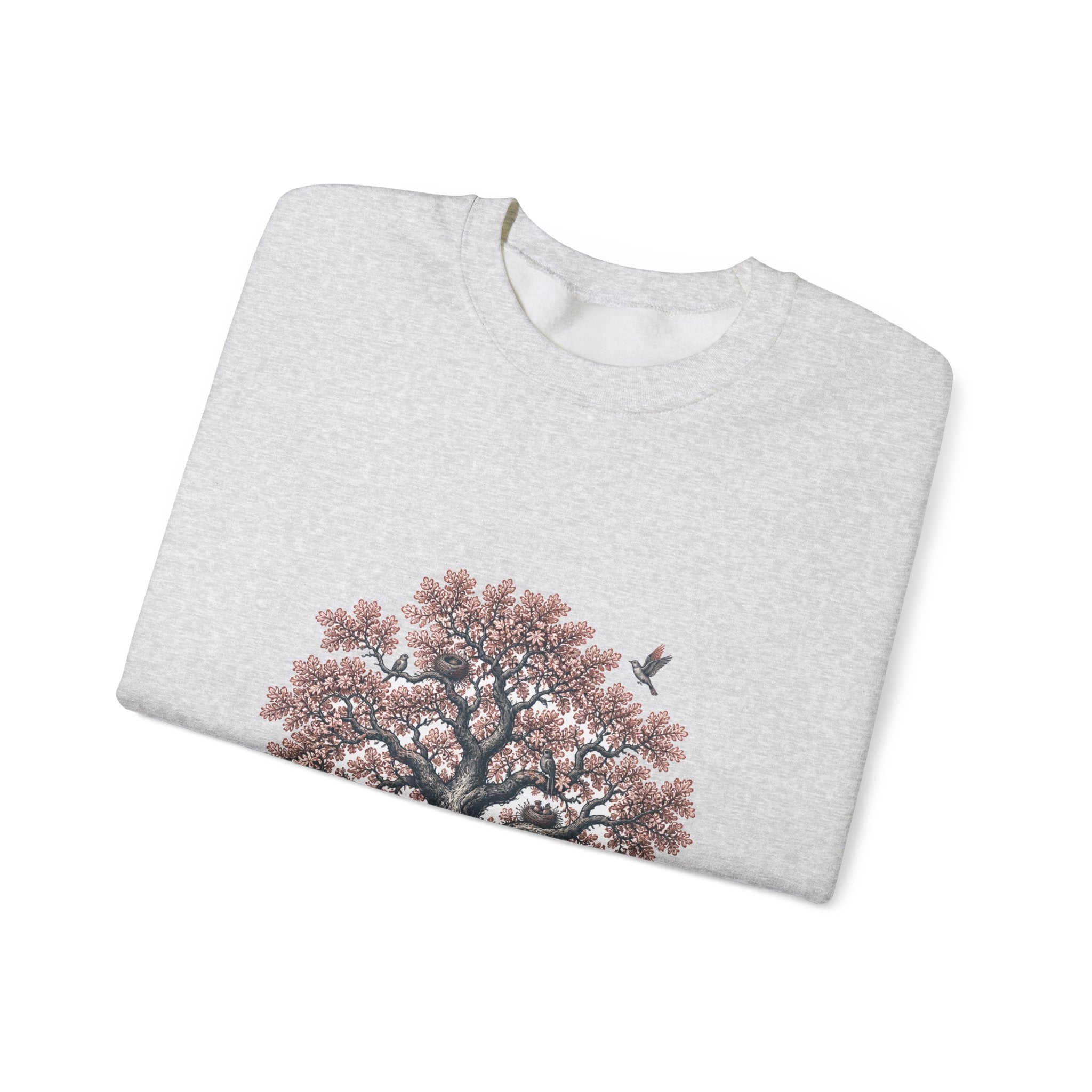 Matching Couple Sweatshirt - Ancient Oak & Deep Roots Matching Couple Comfort Colors Crew Vintage Art His Hers Honeymoon Gift - Design A