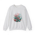 Matching Couple Sweatshirt - Coral Reef & Deep Sea Matching Couple Premium Fleece Sweatshirt Watercolor Art His Hers Birthday Gift - Design A
