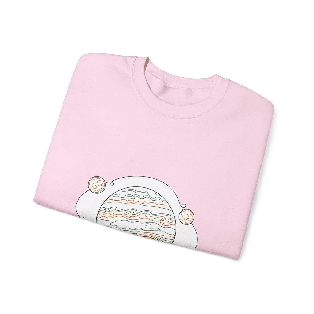 Matching Couple Sweatshirt - Saturn & Jupiter Matching Couple Comfort Colors Crew Minimalist Art His Hers Christmas Gift - Design B