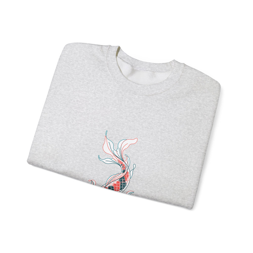 Matching Couple Sweatshirt - Koi Fish Yin Yang Matching Couple Premium Fleece Sweatshirt Minimalist Art His Hers Christmas Gift - Design B