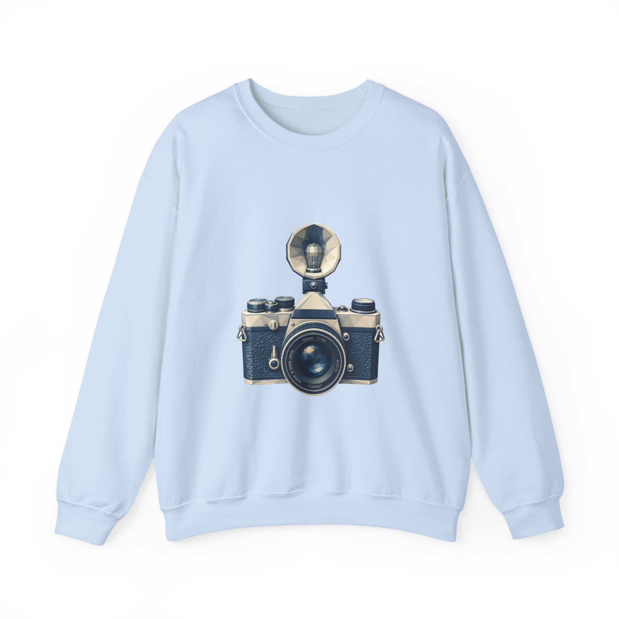 Matching Couple Sweatshirt - Camera & Film Matching Couple Comfort Colors Crew Geometric Art His Hers Love Gift - Design A