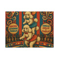 Poodle Stack Bicycle Wall Art Canvas 16×20 Psychedelic Cafe Decor Maximalist Print