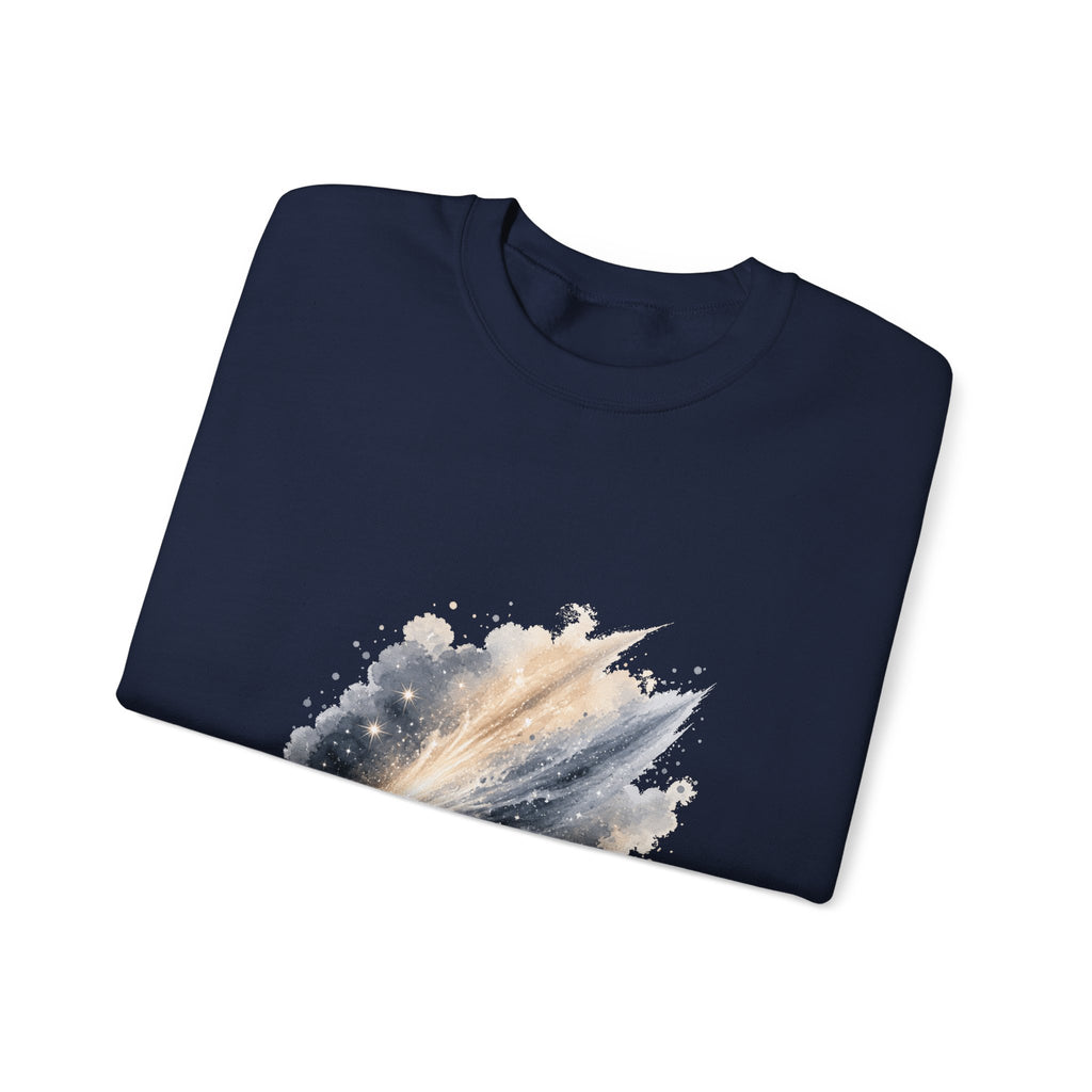 Matching Couple Sweatshirt - Comet & Asteroid Matching Couple Comfort Colors Crew Watercolor Art His Hers Birthday Gift - Design A