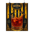 Negroni Trapeze Act Wall Art Poster 18×24 Baroque Home Office Decor Maximalist Print